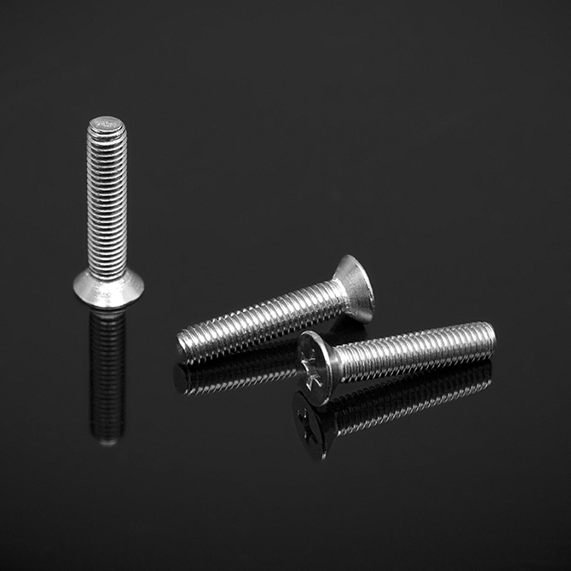 DIN965 90° Sekrup Kepala Datar Countersunk Dengan Tipe H Tersembunyi Silang DIN965 90° Sekrup Kepala Datar Countersunk Dengan Tipe H Tersembunyi Silang