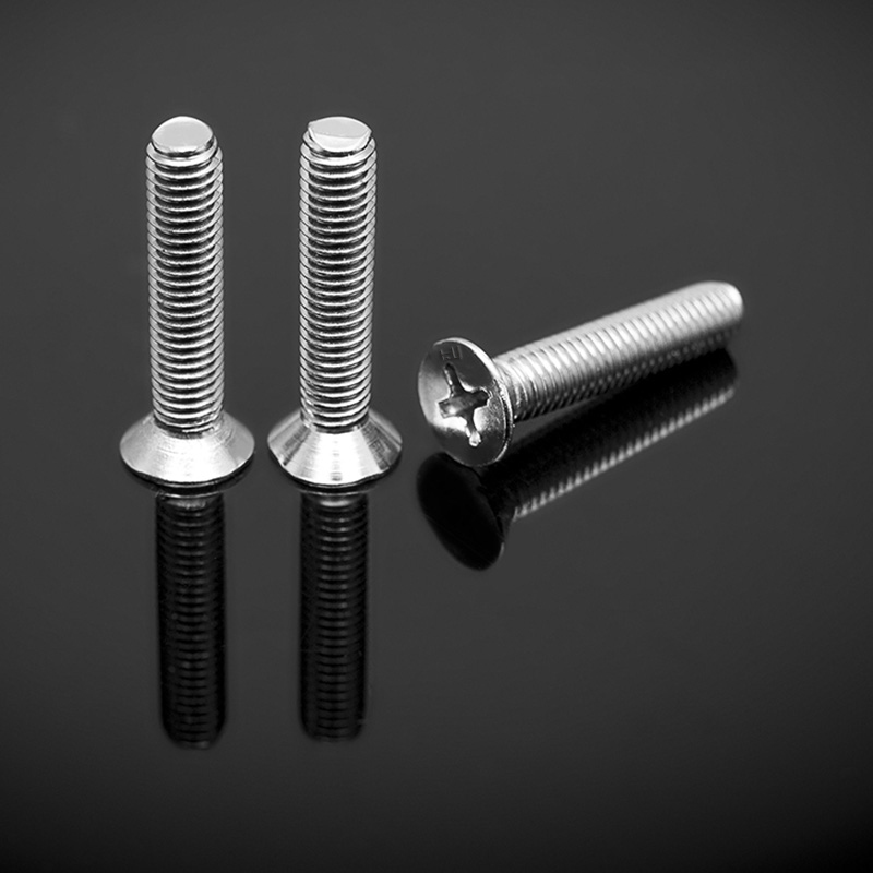 DIN965 90° Sekrup Kepala Datar Countersunk Dengan Tipe H Tersembunyi Silang