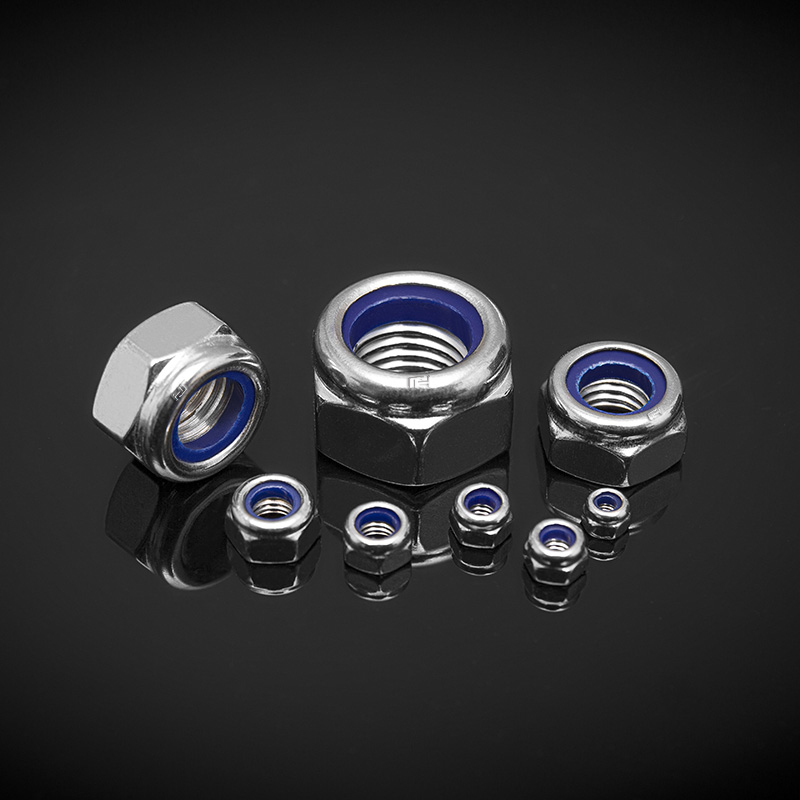 DIN 985 Mur Tipis Segi Enam Tipe Torsi Stainless Steel Yang Berlaku Dengan Sisipan Bukan Logam DIN 985 Mur Tipis Segi Enam Tipe Torsi Stainless Steel Yang Berlaku Dengan Sisipan Bukan Logam